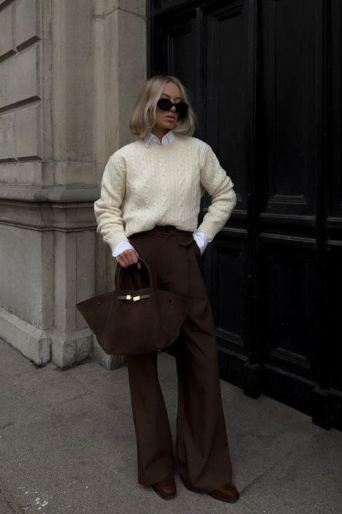 20 Classy Brown Pants Outfits Perfect for Work, Coffee Dates, and Everyday Chic 20 Classy Brown Pants Outfits Perfect for Work, Coffee Dates, and Everyday Chic