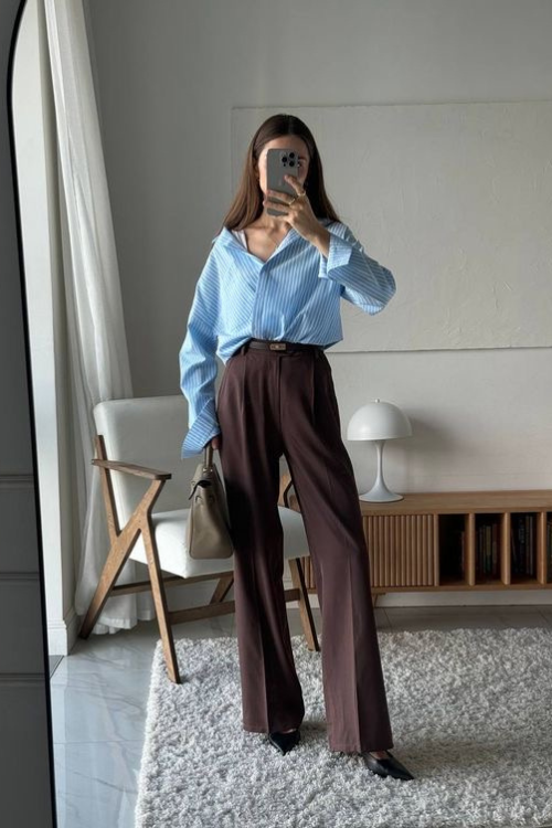 20 Classy Brown Pants Outfits Perfect for Work, Coffee Dates, and Everyday Chic 20 Classy Brown Pants Outfits Perfect for Work, Coffee Dates, and Everyday Chic