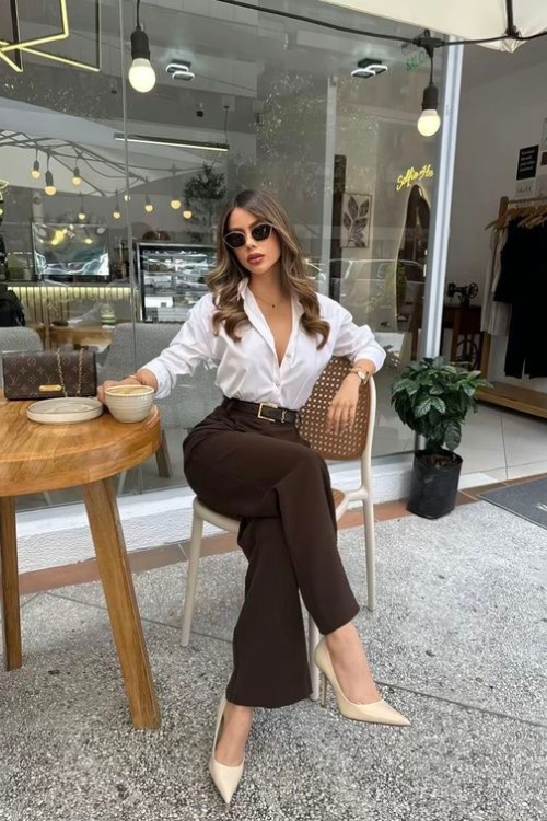 20 Classy Brown Pants Outfits Perfect for Work, Coffee Dates, and Everyday Chic 20 Classy Brown Pants Outfits Perfect for Work, Coffee Dates, and Everyday Chic