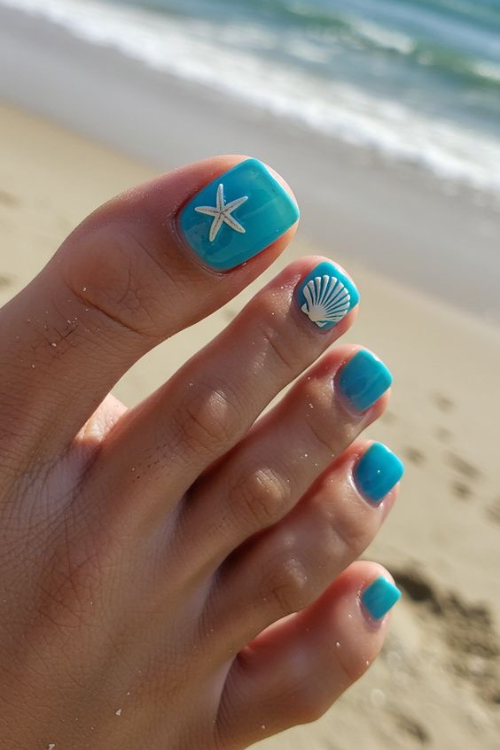 24 Cute Summer Toe Nails That Look Perfect in Sandals and Beach Photos 24 Cute Summer Toe Nails That Look Perfect in Sandals and Beach Photos