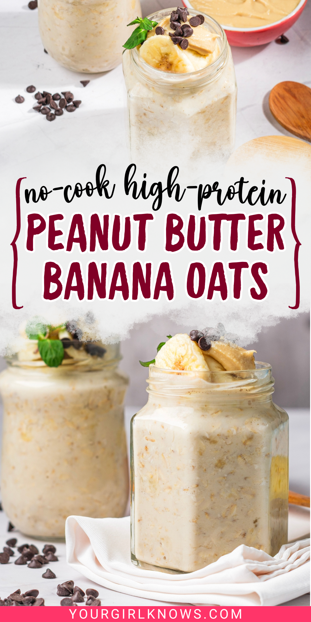 High-Protein No-Cook Peanut Butter Banana Overnight Oats That Keep You Full All Morning High-Protein No-Cook Peanut Butter Banana Overnight Oats That Keep You Full All Morning