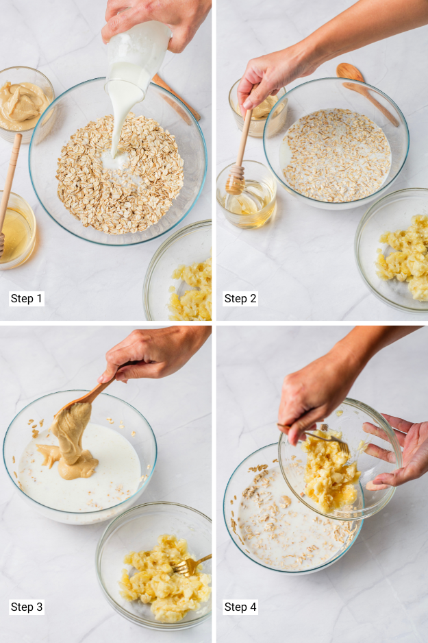 High-Protein No-Cook Peanut Butter Banana Overnight Oats That Keep You Full All Morning High-Protein No-Cook Peanut Butter Banana Overnight Oats That Keep You Full All Morning