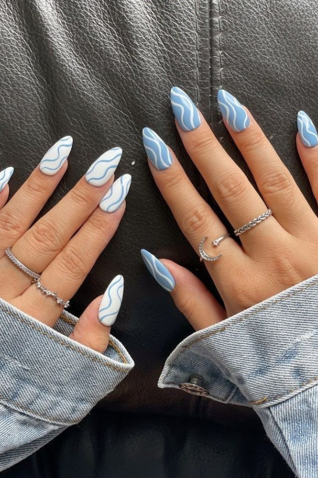 21 Blue Summer Nails That Are Way Prettier Than Your Usual Go-To Colors 21 Blue Summer Nails That Are Way Prettier Than Your Usual Go-To Colors