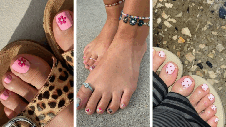 24 Cute Summer Toe Nails That Look Perfect in Sandals and Beach Photos