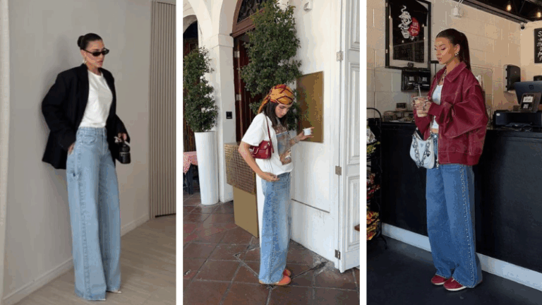 Wide leg jeans outfits