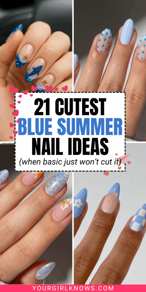 21 Blue Summer Nails That Are Way Prettier Than Your Usual Go-To Colors 21 Blue Summer Nails That Are Way Prettier Than Your Usual Go-To Colors