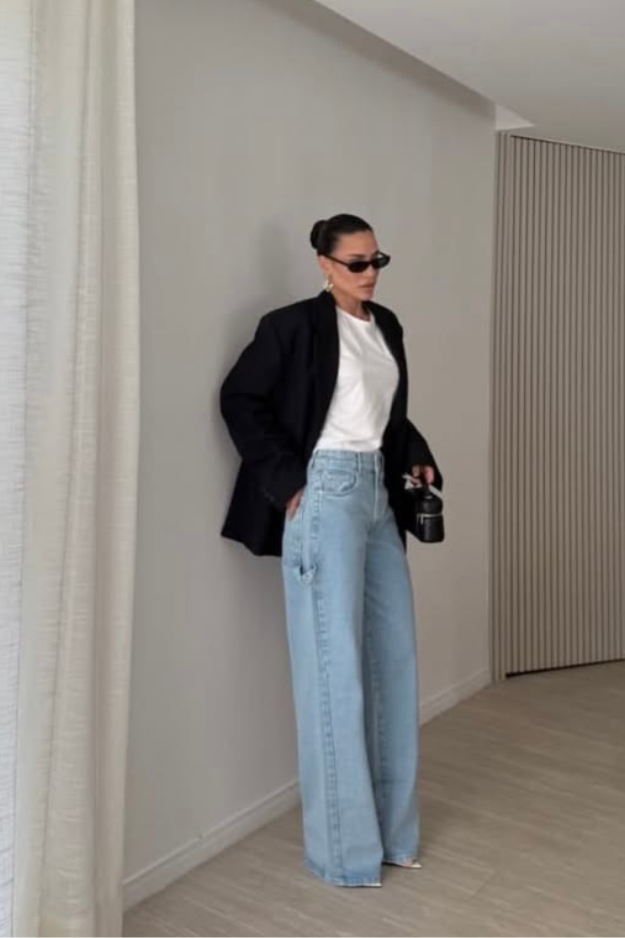 22 Wide Leg Jeans Outfits That Make You Look Instantly Cooler Without Trying 22 Wide Leg Jeans Outfits That Make You Look Instantly Cooler Without Trying