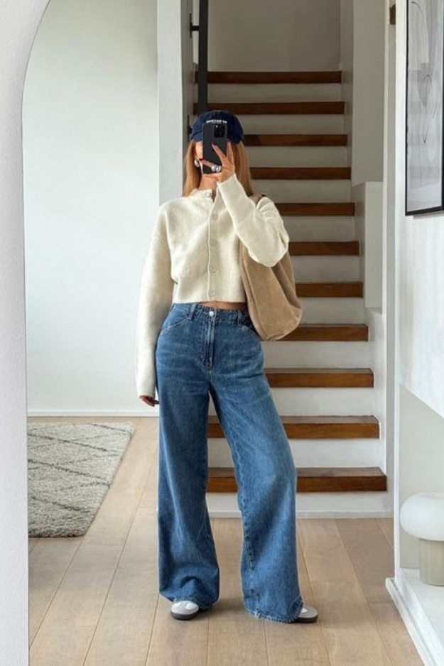 22 Wide Leg Jeans Outfits That Make You Look Instantly Cooler Without Trying 22 Wide Leg Jeans Outfits That Make You Look Instantly Cooler Without Trying
