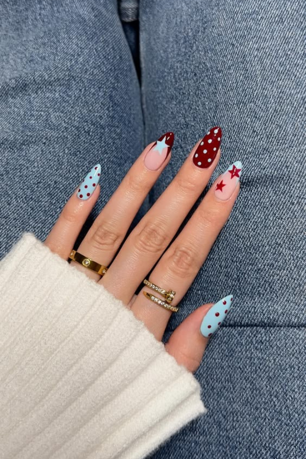 27 Cute 4th of July Nail ideas That Were Basically Made for Fireworks Photos 27 Cute 4th of July Nail ideas That Were Basically Made for Fireworks Photos