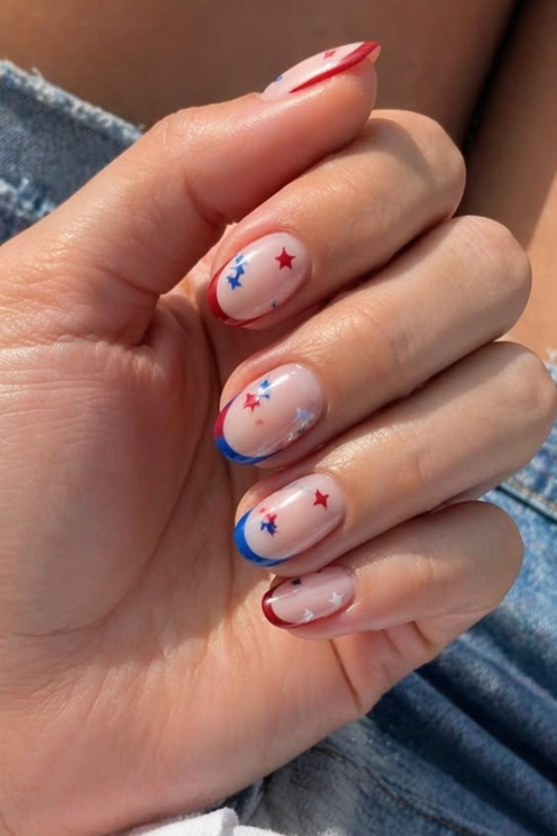 27 Cute 4th of July Nail ideas That Were Basically Made for Fireworks Photos 27 Cute 4th of July Nail ideas That Were Basically Made for Fireworks Photos
