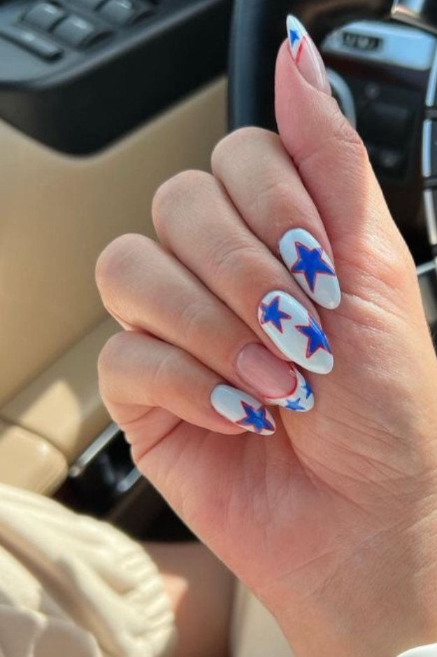 27 Cute 4th of July Nail ideas That Were Basically Made for Fireworks Photos 27 Cute 4th of July Nail ideas That Were Basically Made for Fireworks Photos