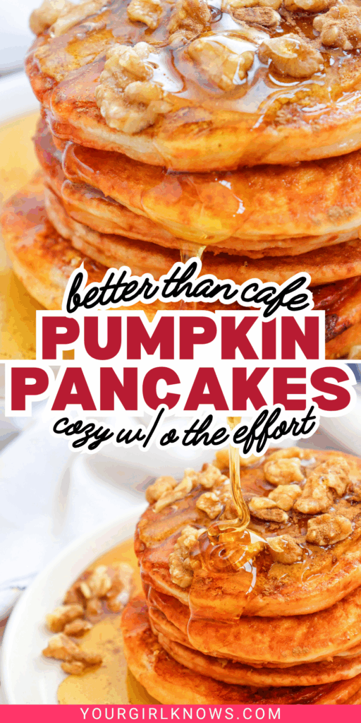 Pumpkin Pancakes With Thick Fluffy Stacks and Maple Syrup Running Everywhere Pumpkin Pancakes With Thick Fluffy Stacks and Maple Syrup Running Everywhere