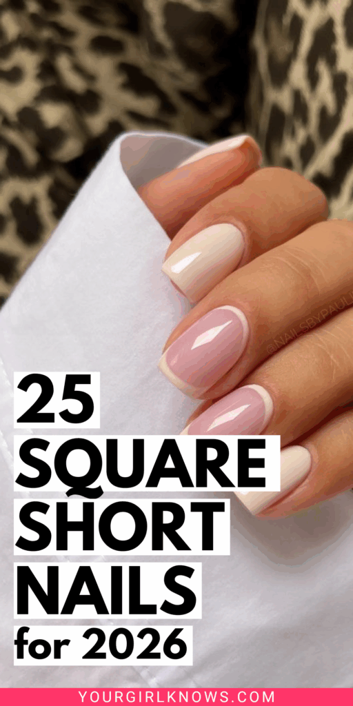 25 Clean-Girl Short Square Nails That Look Expensive Without Trying Too Hard 25 Clean-Girl Short Square Nails That Look Expensive Without Trying Too Hard