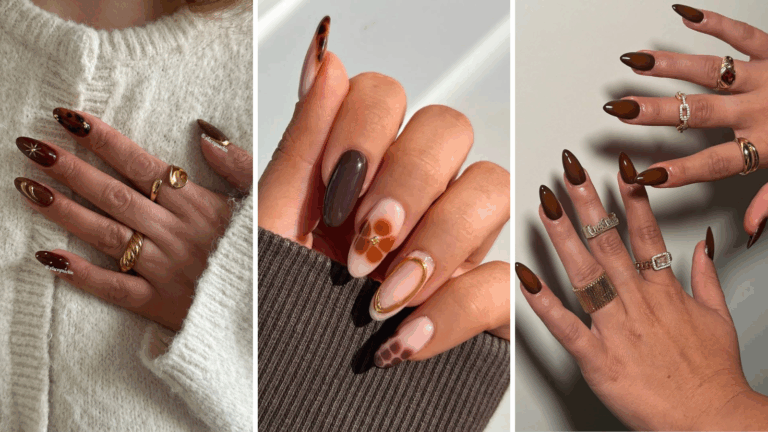 brown nail designs