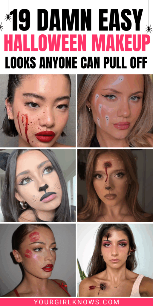 19 Damn Easy Halloween Makeup Ideas for People Who Forgot to Plan a Costume 19 Damn Easy Halloween Makeup Ideas for People Who Forgot to Plan a Costume