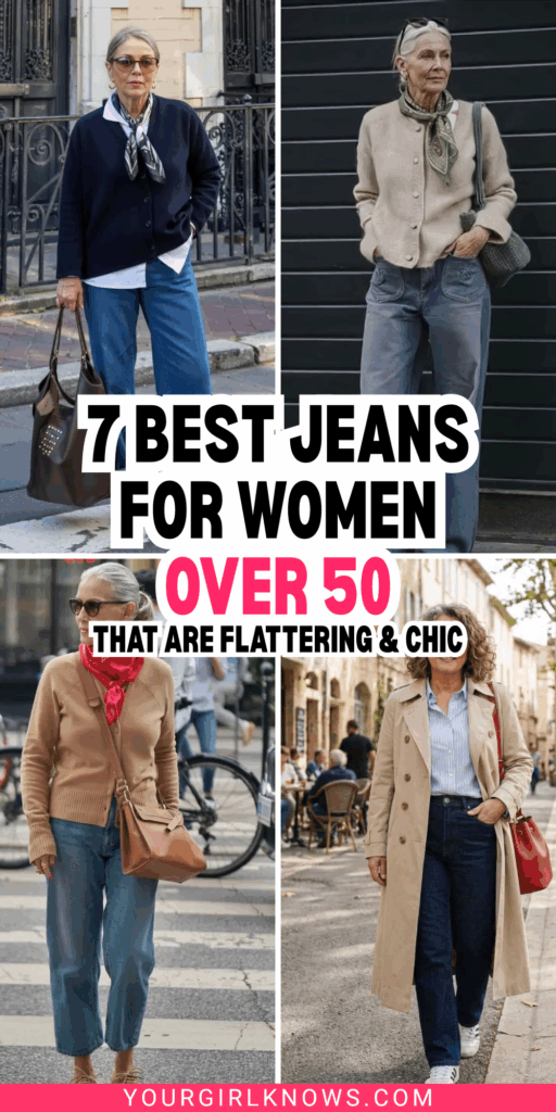 7 Best Jeans for Women Over 50 (That Are Comfy and Chic) 7 Best Jeans for Women Over 50 (That Are Comfy and Chic)