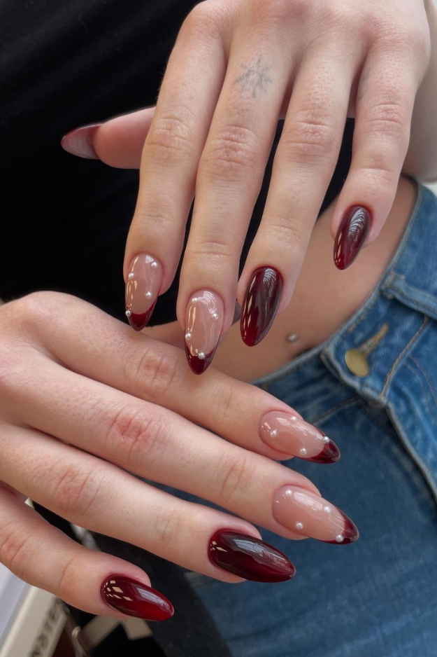 These Maroon Nails Are About to Become Your New Signature Manicure These Maroon Nails Are About to Become Your New Signature Manicure