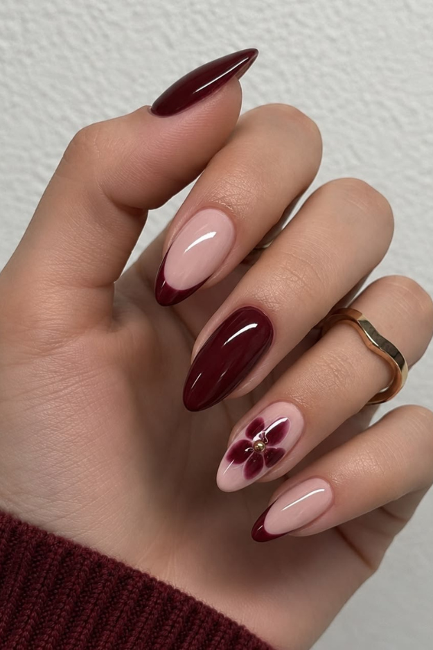 These Maroon Nails Are About to Become Your New Signature Manicure These Maroon Nails Are About to Become Your New Signature Manicure