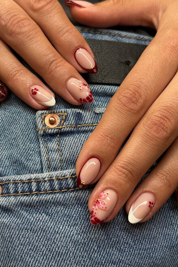These Maroon Nails Are About to Become Your New Signature Manicure These Maroon Nails Are About to Become Your New Signature Manicure