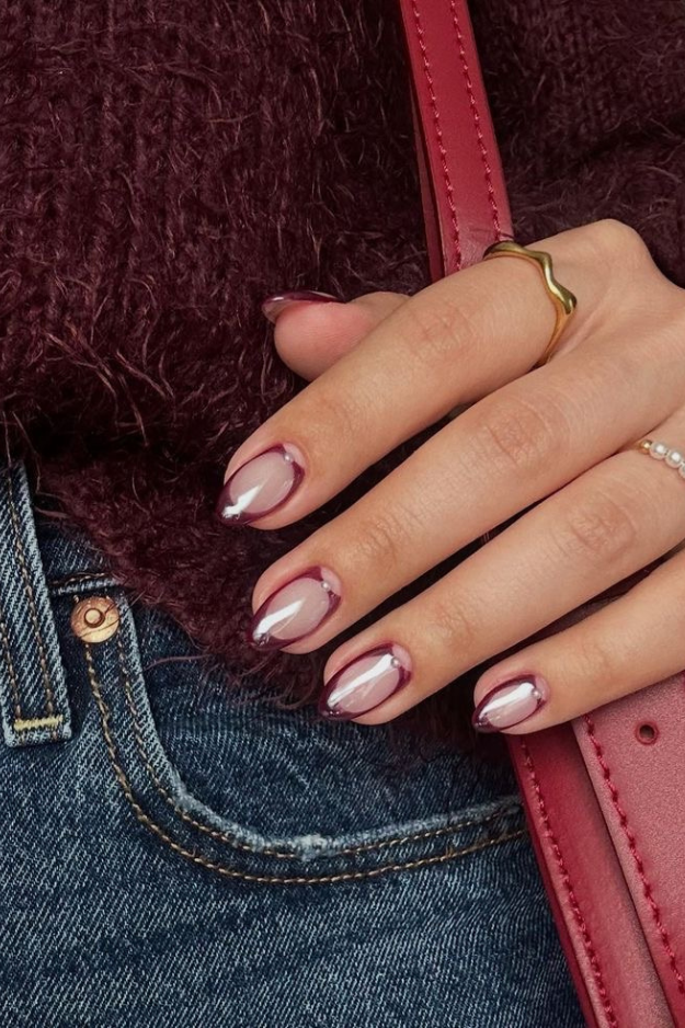 These Maroon Nails Are About to Become Your New Signature Manicure These Maroon Nails Are About to Become Your New Signature Manicure