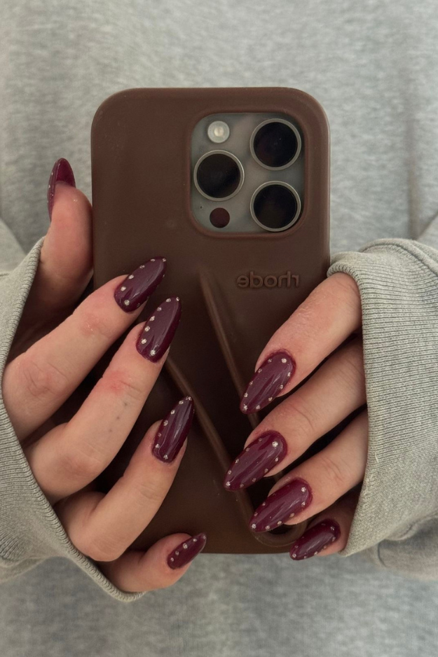 These Maroon Nails Are About to Become Your New Signature Manicure These Maroon Nails Are About to Become Your New Signature Manicure