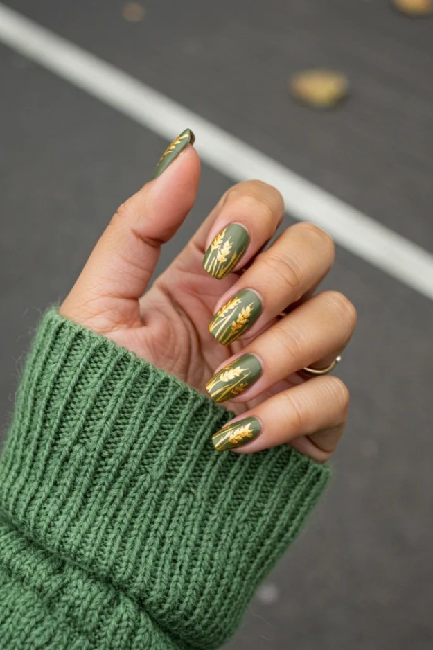 17 Green Fall Nails That Make Every Other Autumn Color Feel a Little Boring 17 Green Fall Nails That Make Every Other Autumn Color Feel a Little Boring