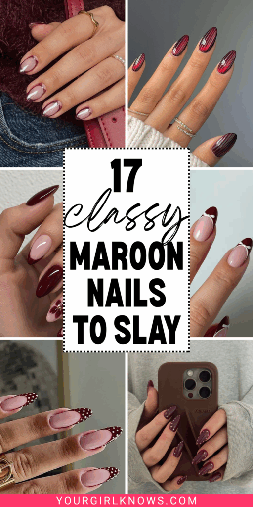 These Maroon Nails Are About to Become Your New Signature Manicure These Maroon Nails Are About to Become Your New Signature Manicure