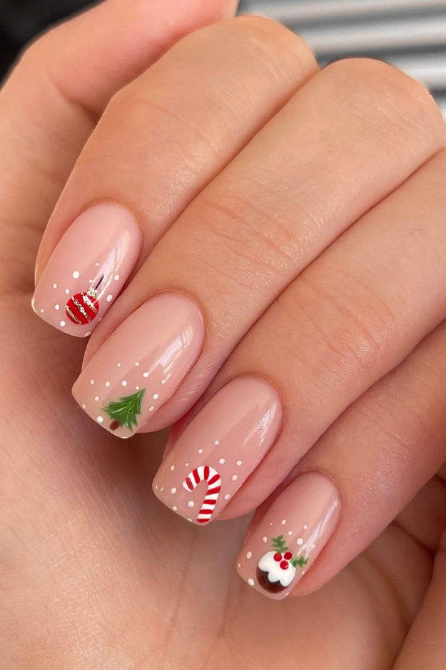 The 23 Short Christmas Nail Designs Everyone Will Want This Holiday Season The 23 Short Christmas Nail Designs Everyone Will Want This Holiday Season