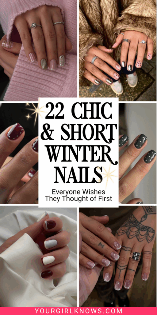 22 Goregous Short Winter Nails for Your Next Cozy-Girl Manicure 22 Goregous Short Winter Nails for Your Next Cozy-Girl Manicure