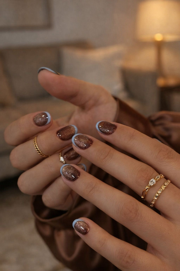 22 Goregous Short Winter Nails for Your Next Cozy-Girl Manicure 22 Goregous Short Winter Nails for Your Next Cozy-Girl Manicure