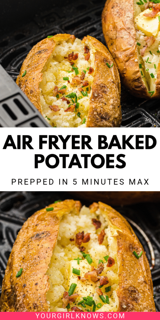 Crispy-Skinned Air Fryer Baked Potatoes That Is Ridiculously Easy to Make Crispy-Skinned Air Fryer Baked Potatoes That Is Ridiculously Easy to Make