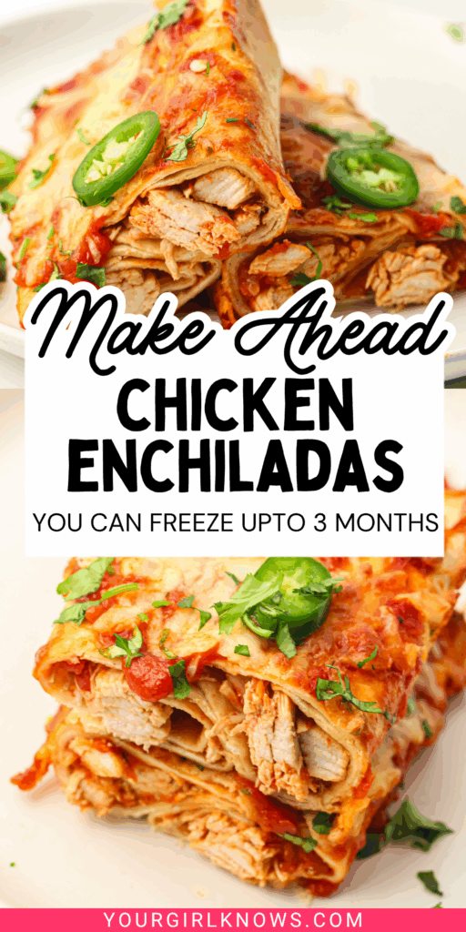 The Make-Ahead Chicken Enchiladas You'll Be So Glad You Stashed in the Freezer The Make-Ahead Chicken Enchiladas You'll Be So Glad You Stashed in the Freezer