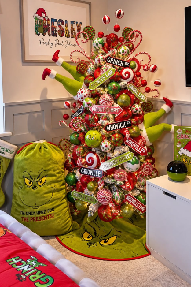 21 Creative Grinch Christmas Trees for a Whoville-Inspired Holiday Home 21 Creative Grinch Christmas Trees for a Whoville-Inspired Holiday Home